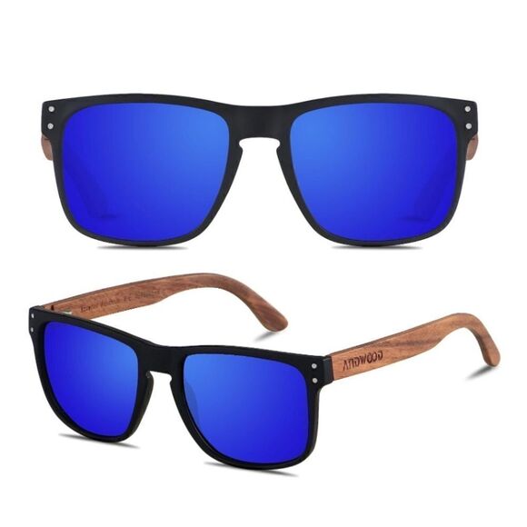 Men’s Sunglasses Wood Frame - Picture 1 of 3